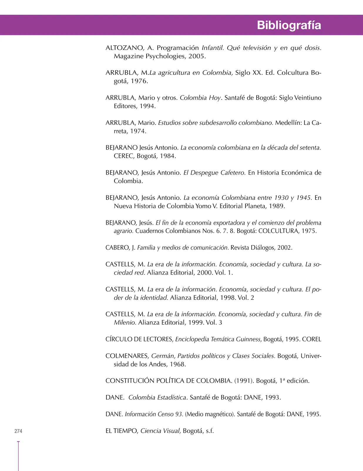 Página 274 de Ciencias Sociales 9° · Secundaria Activa