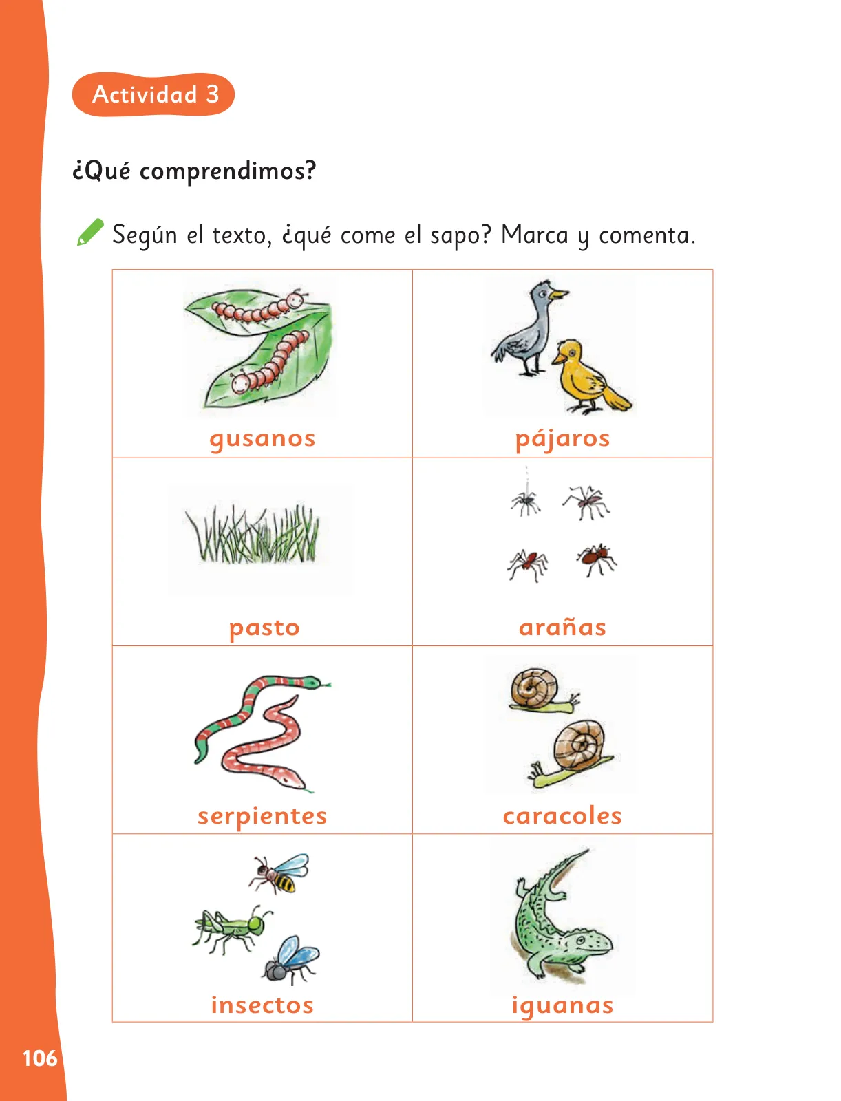 Página 109 de Lenguaje y Comunicación – Primero Básico | Texto del Estudiante MINEDUC – Descargar PDF · 2024