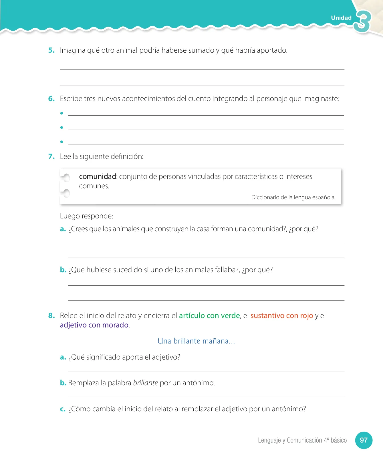 Página 99 de Lenguaje y Comunicación – Cuarto Básico | Texto del Estudiante MINEDUC – Descargar PDF · 2024