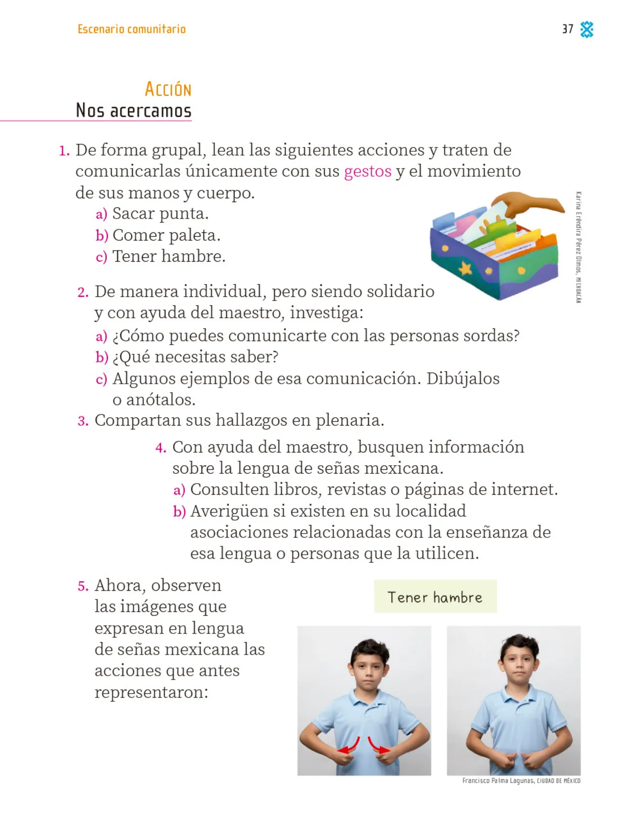 Página 38 de Proyectos Comunitarios. Libro de Educación Primaria Grado 1° Ciclo Escolar 2025 - 2026