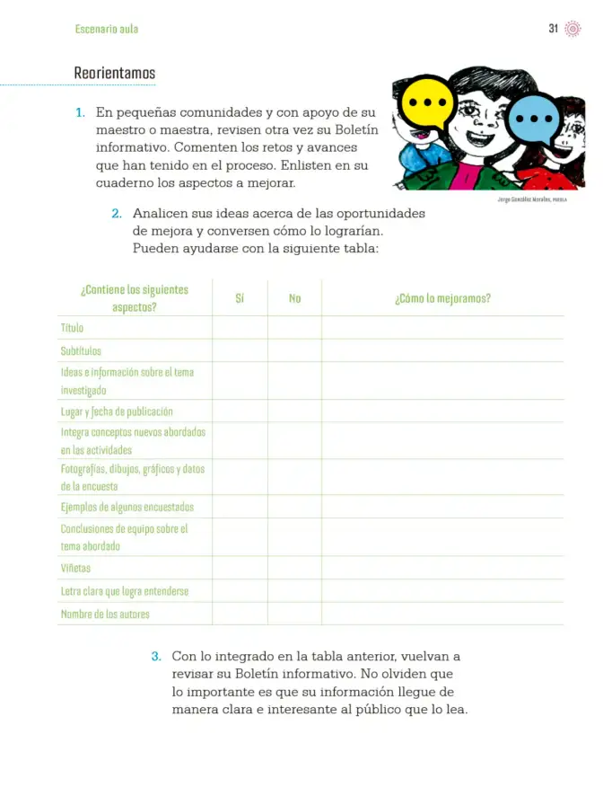 Página 34 de Proyectos de Aula. Libro de Educación Primaria Grado 4° Ciclo Escolar 2025 - 2026