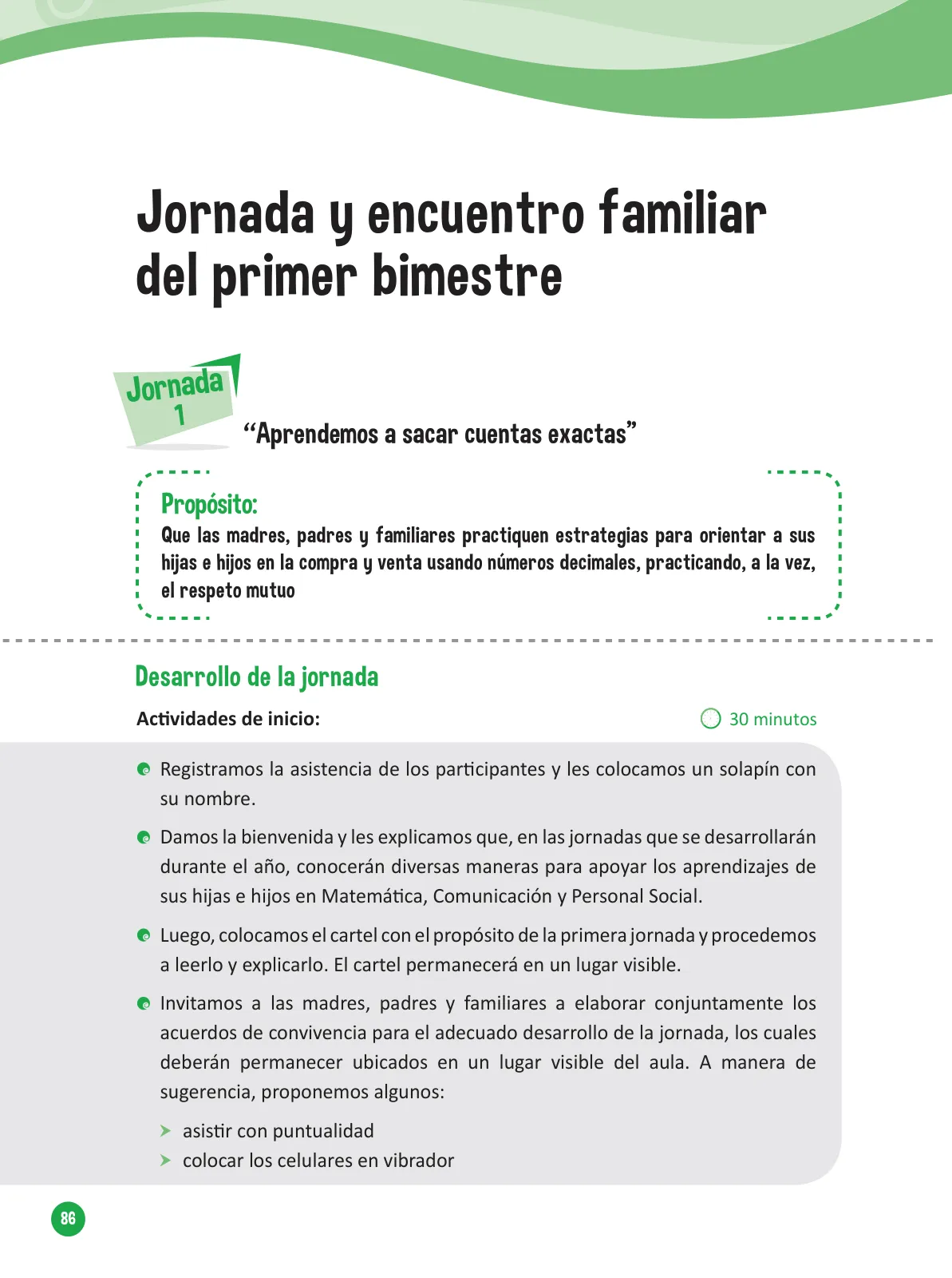 Página 88 de Guía para el trabajo docente con las familias del ciclo V de Primaria · 2016
