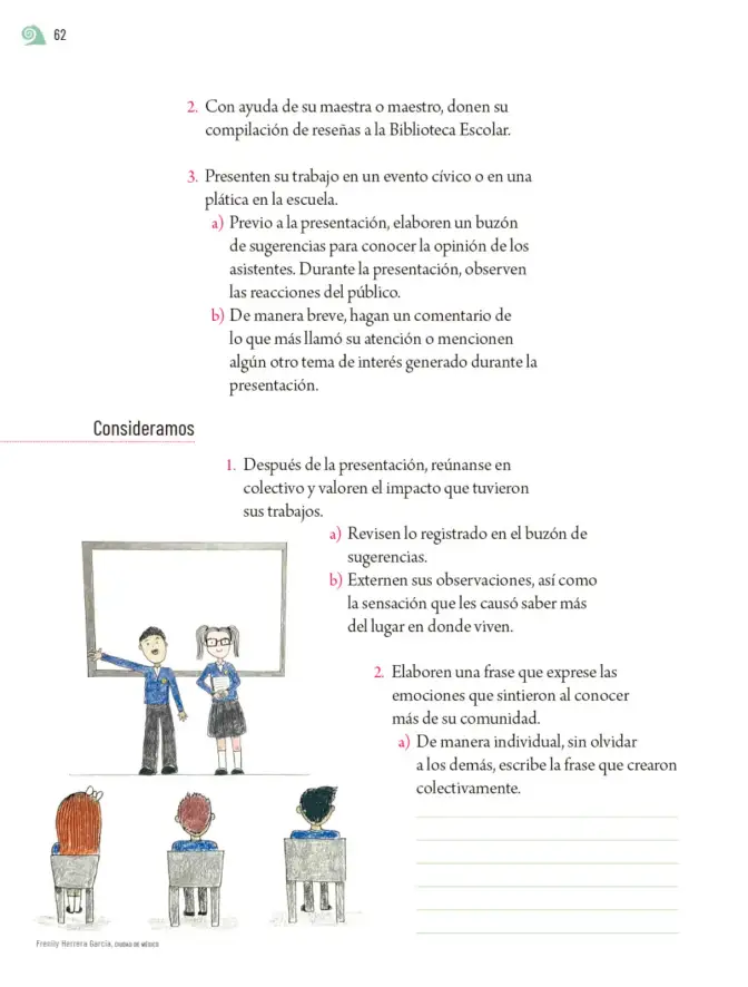 Página 65 de Proyectos de Aula. Libro de Educación Primaria Grado 5° Ciclo Escolar 2025 - 2026