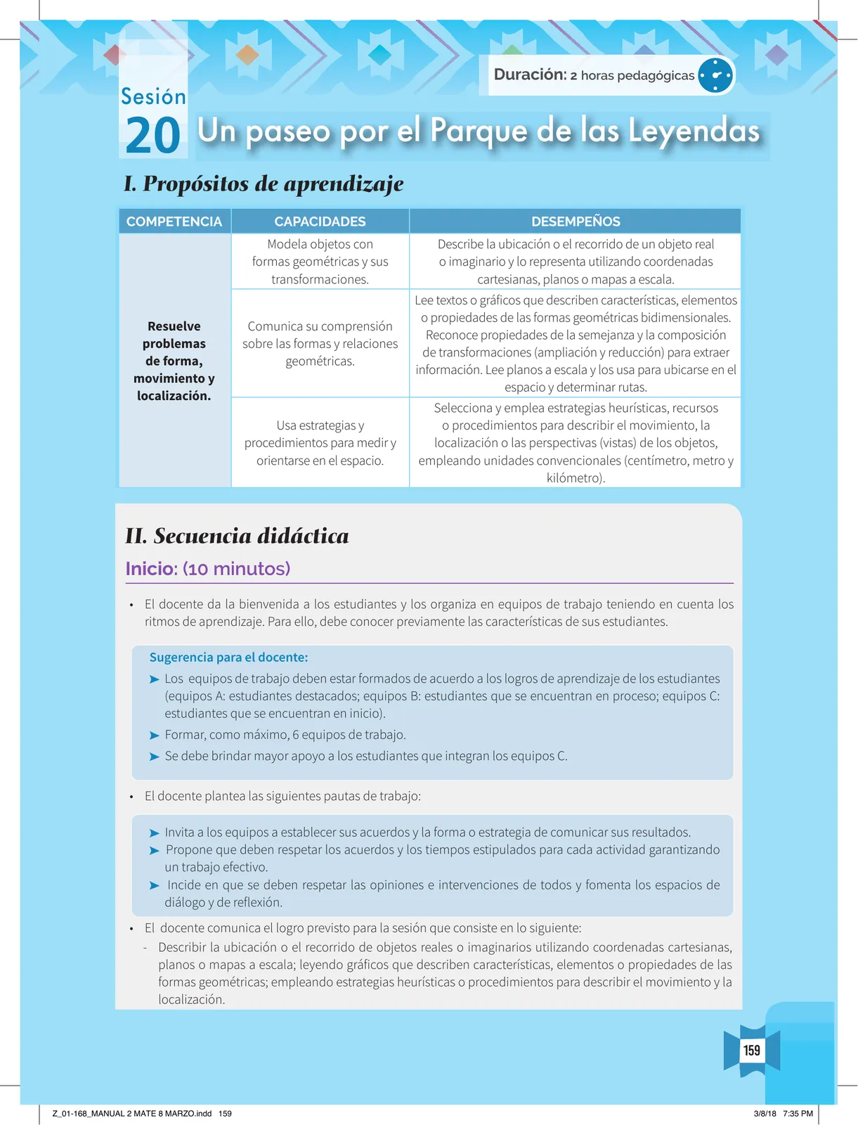Página 161 de Resolvamos problemas 2 : manual para el docente 2018 · 2018