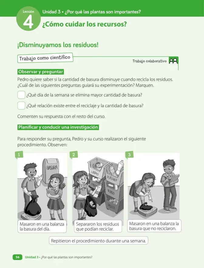 Página 58 de Ciencias Naturales – Tercero Básico | Texto del Estudiante MINEDUC – Descargar PDF · 2024