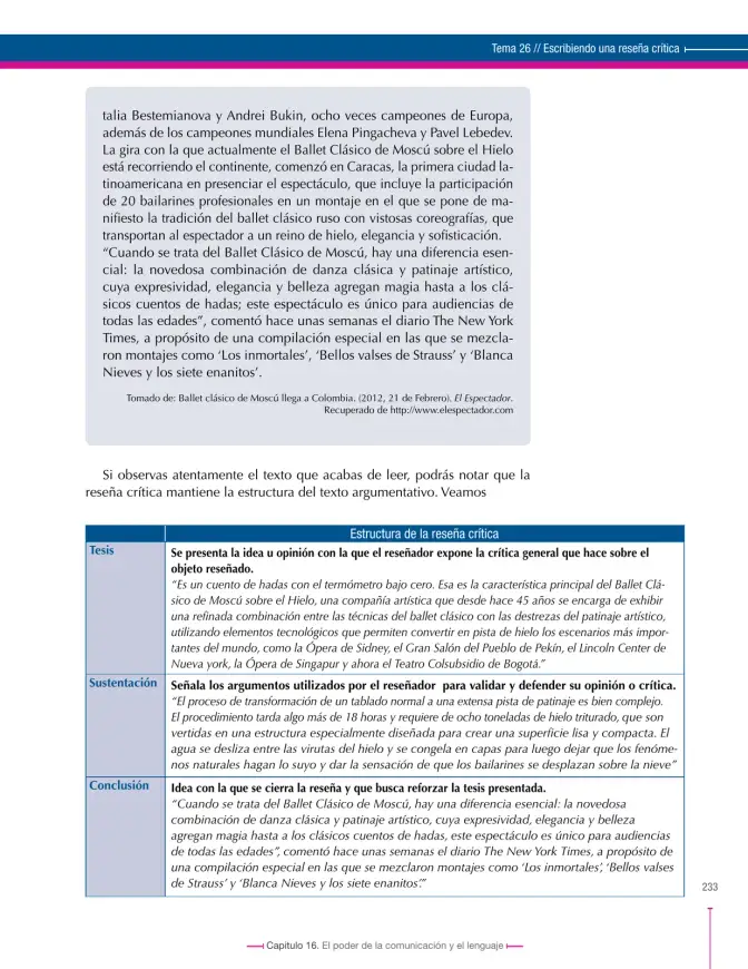 Página 233 de Lenguaje 9° · Secundaria Activa