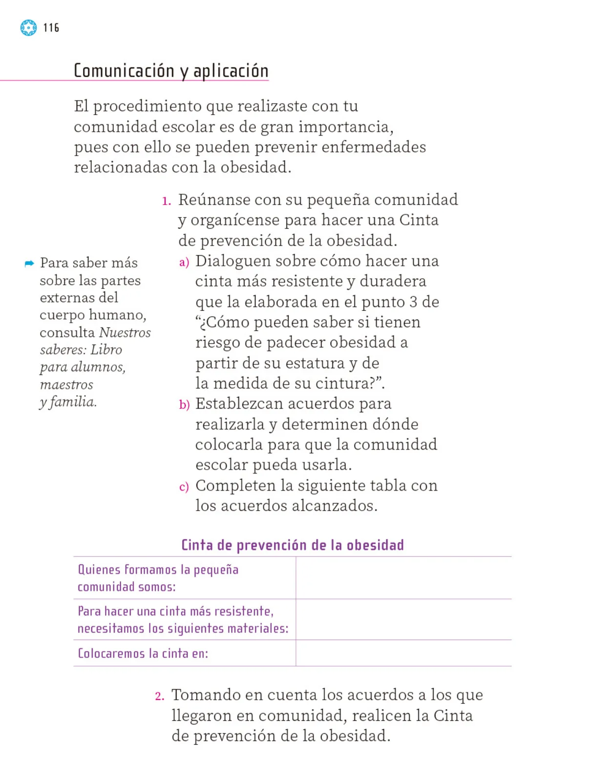 Página 117 de Proyectos Escolares.   Libro de Educación Primaria Grado 1°  Ciclo Escolar 2025 - 2026