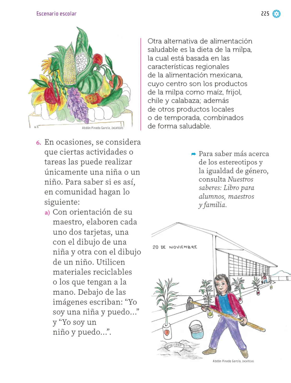 Miniatura página 226 de Proyectos Escolares.   Libro de Educación Primaria Grado 1°  Ciclo Escolar 2025 - 2026