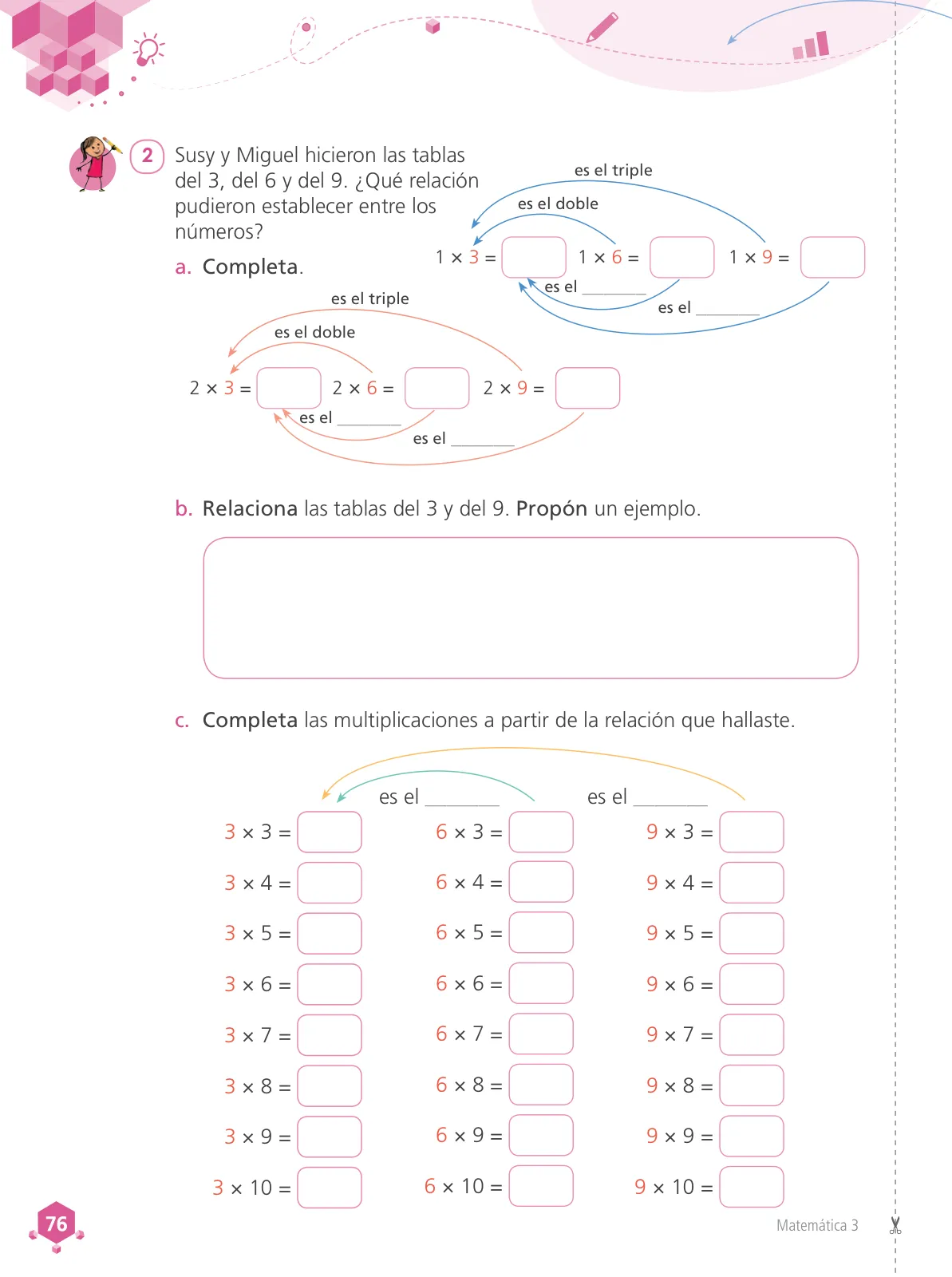 Miniatura página 78 de Matemática 3 : cuaderno de trabajo para tercer grado de Educación Primaria 2019 · 2019