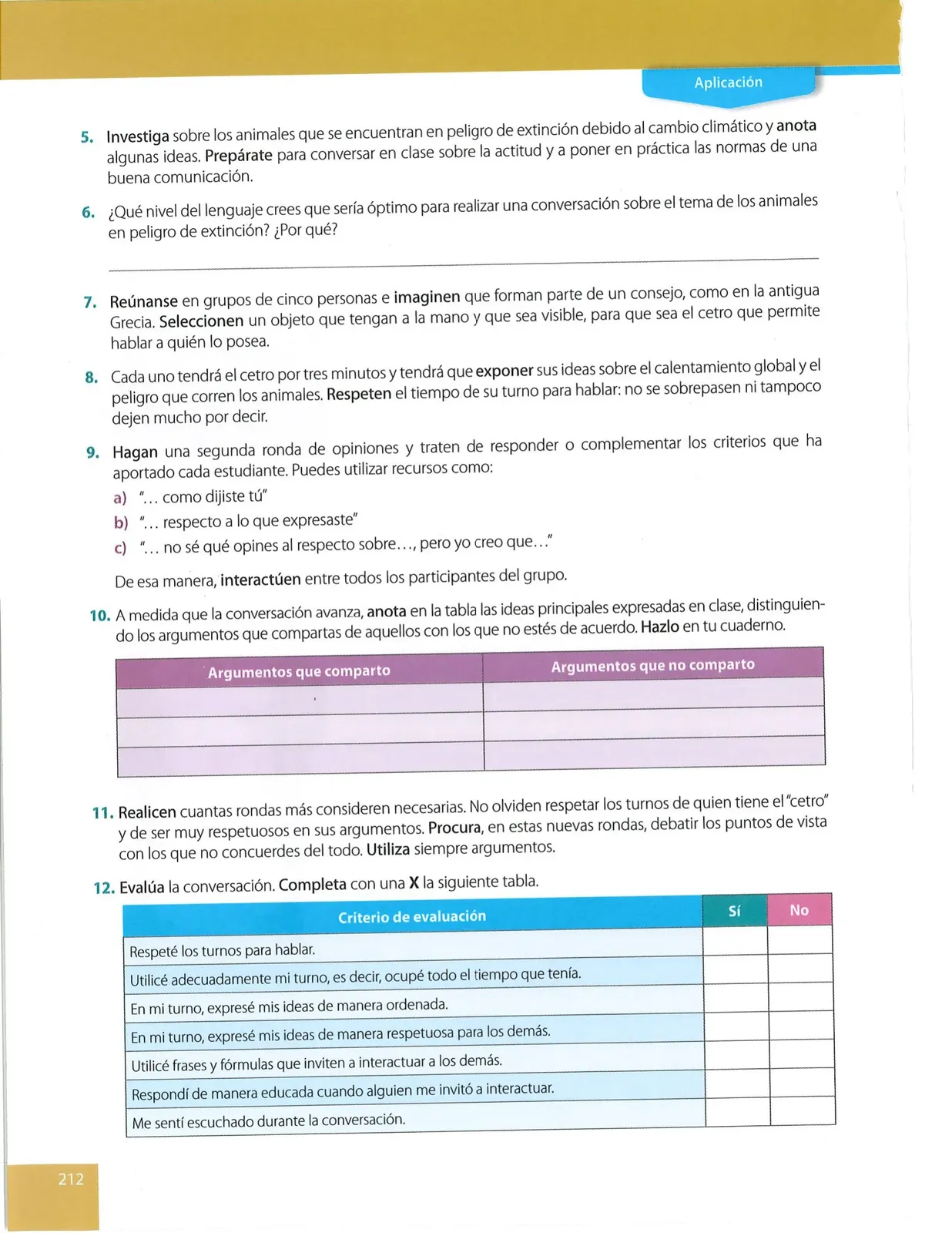 Página 212 de Lengua Y Literatura 8° · Egb 8 Lengua Y Literatura 2025 · 2025