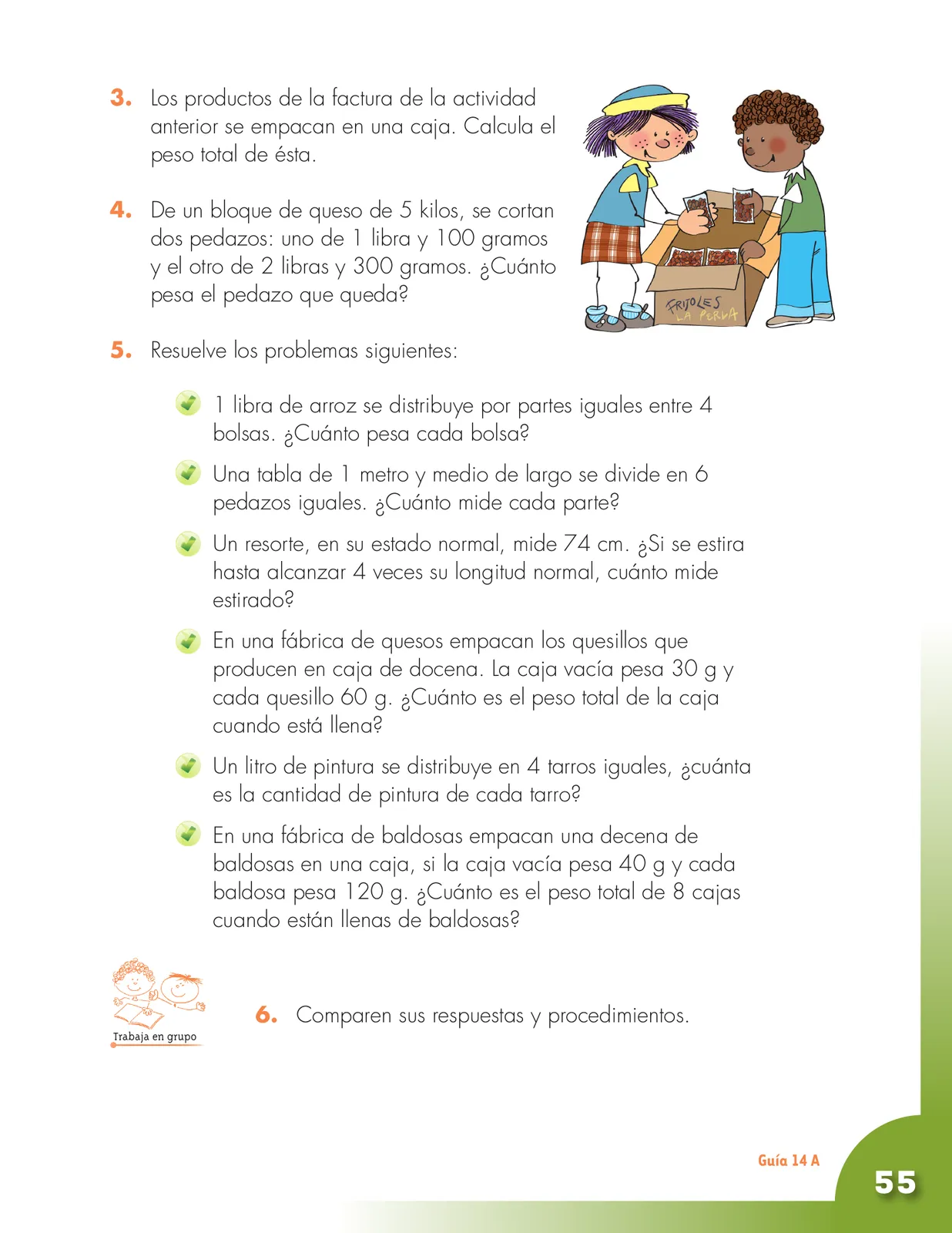 Página 55 de Matematica 3° · Cartilla 02