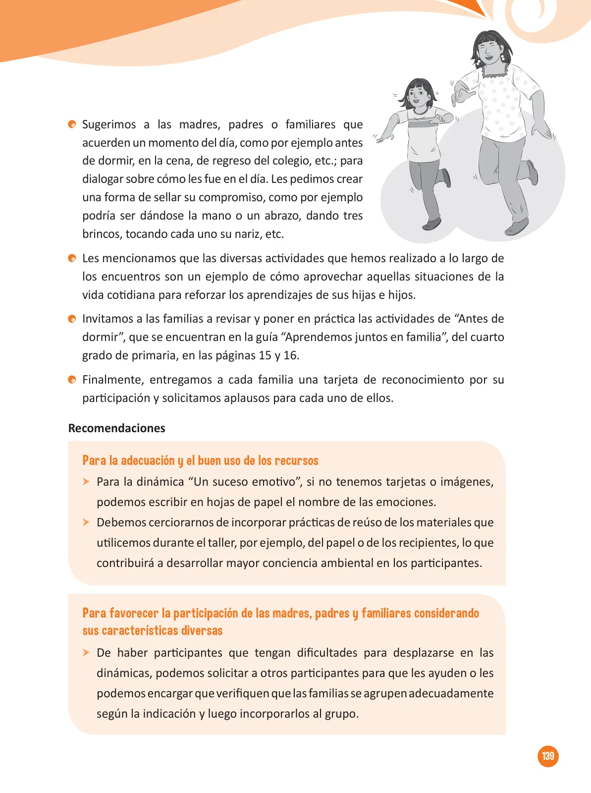 Miniatura página 141 de Guía para el trabajo docente con las familias del ciclo IV de Primaria · 2016