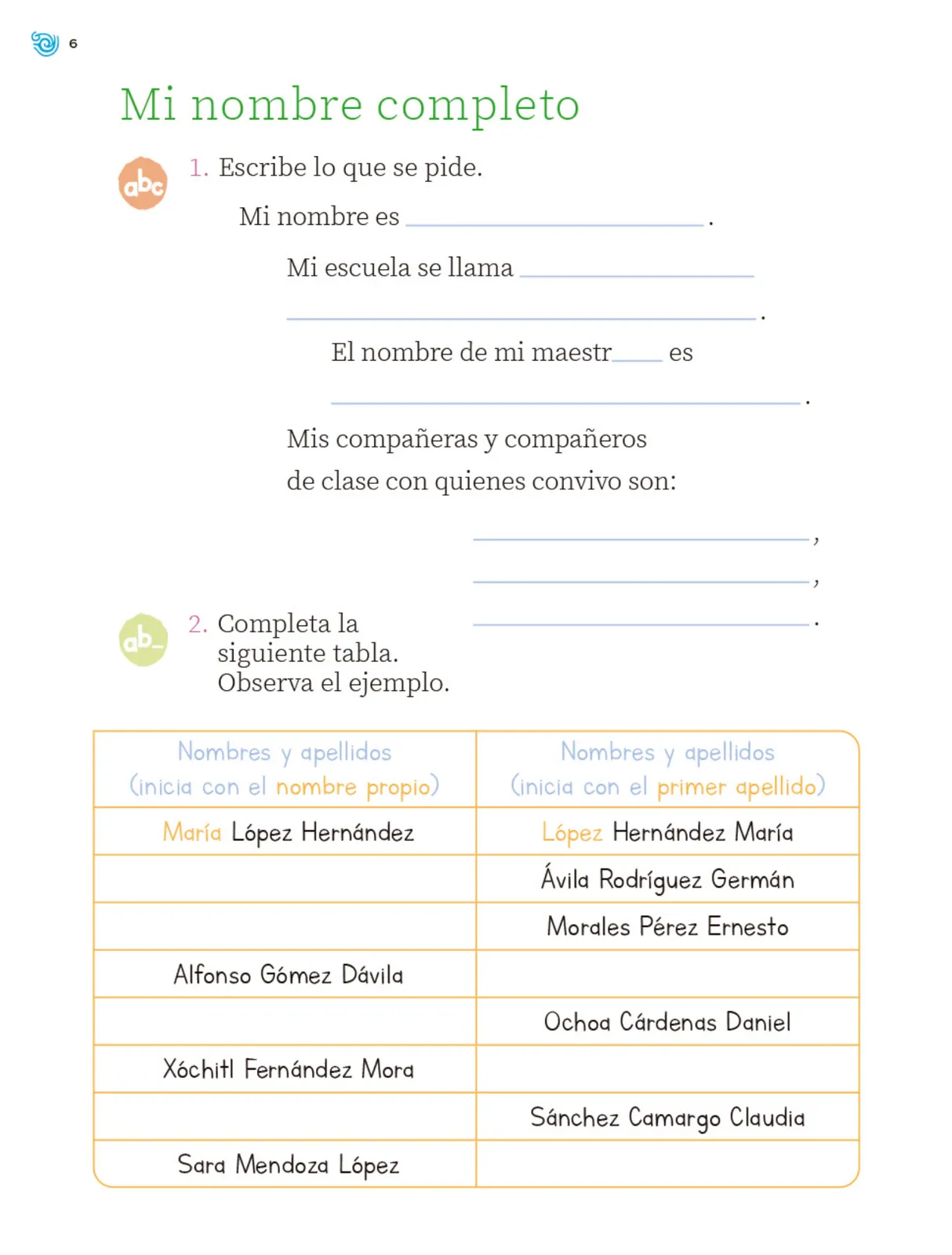 Miniatura página 7 de Múltiples lenguajes. Trazos y palabras.   Libro de Educación Primaria Grado 2°  Ciclo Escolar 2025 - 2026