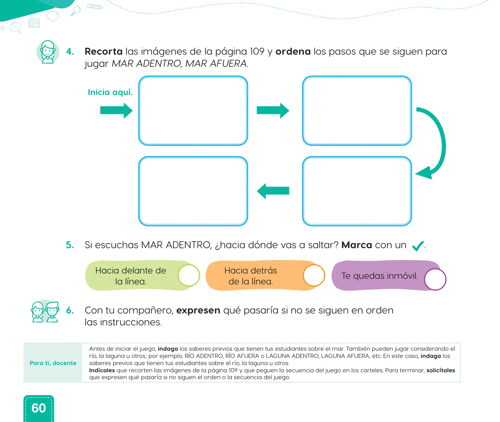 Página 62 de Cuadernillo de Comunicación 1. Primer grado de Primaria · 2024