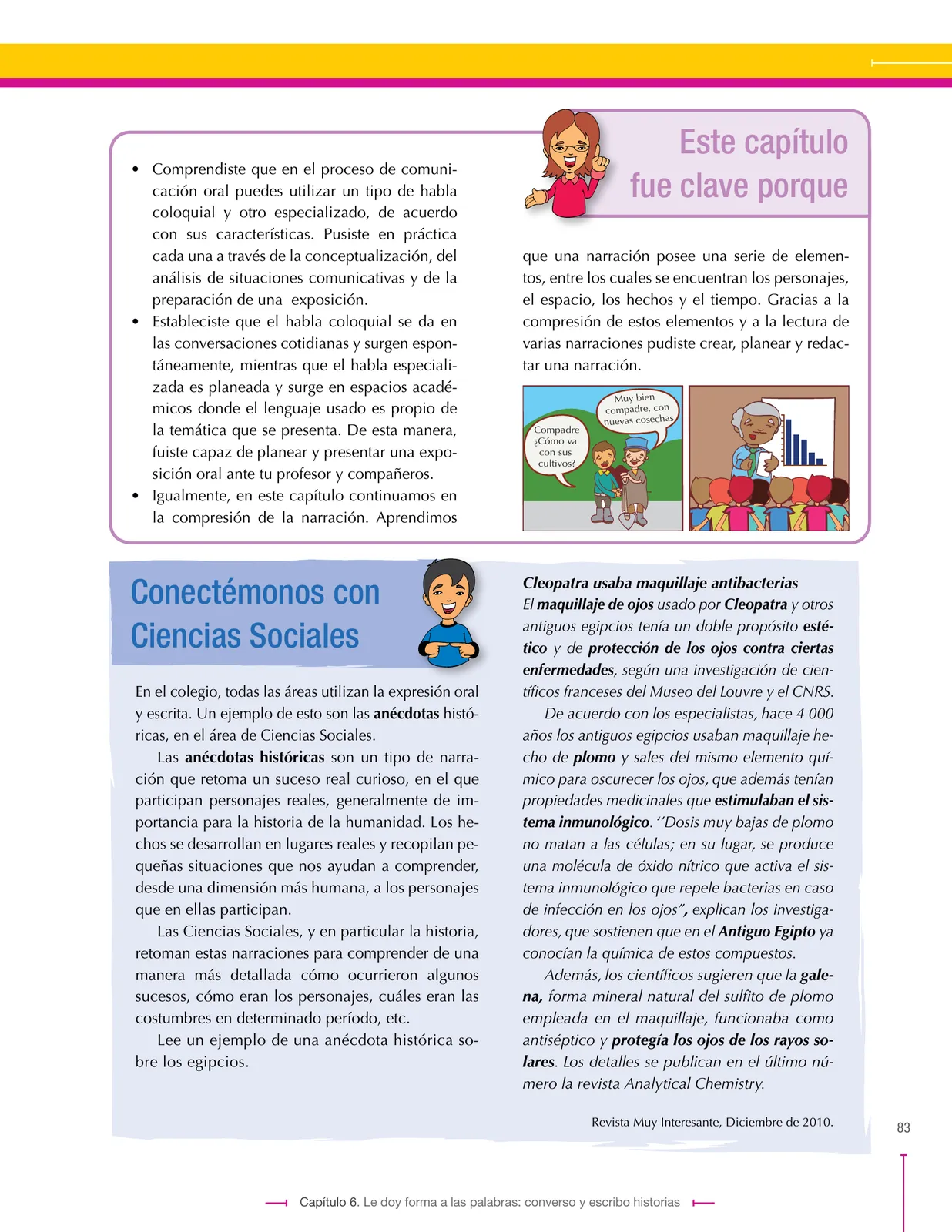 Miniatura página 83 de Lenguaje 6° · Secundaria Activa