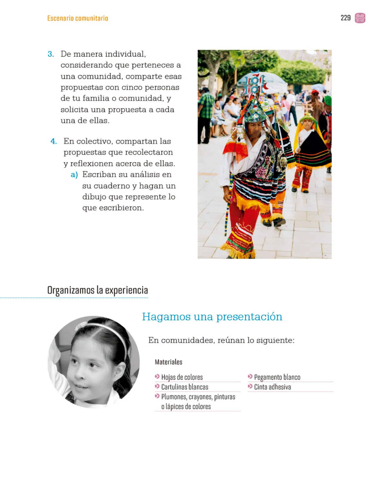 Página 232 de Proyectos Comunitarios.   Libro de Educación Primaria Grado 4°  Ciclo Escolar 2025 - 2026