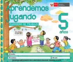 Portada de Aprendemos jugando : cuaderno de trabajo, 5 años · 2016
