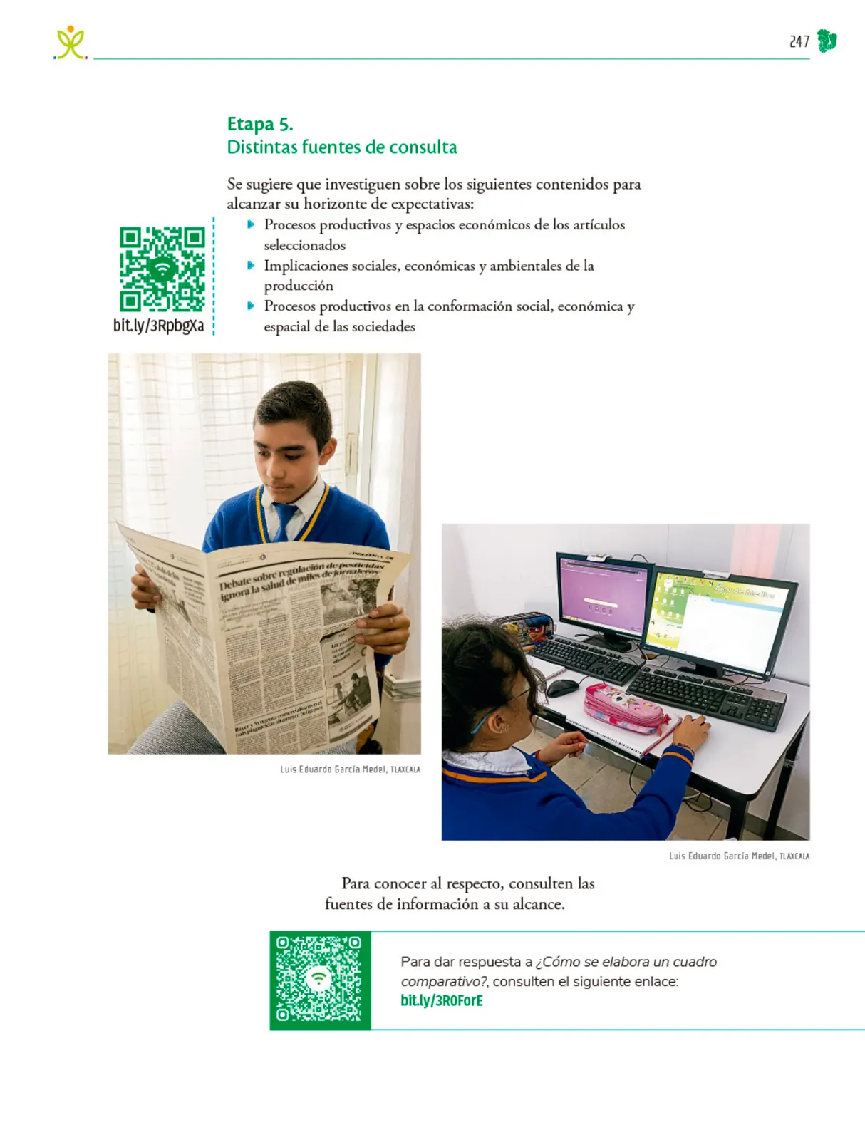 Miniatura página 248 de Colección Ximhai. Nuestro libro de Proyectos. Tomo I.   Libro de Educación Telesecundaria Grado 1°  Ciclo Escolar 2025 - 2026