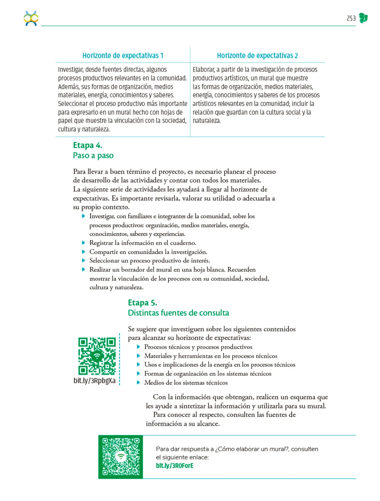 Miniatura página 254 de Colección Ximhai. Nuestro libro de Proyectos.  Tomo II.   Libro de Educación Telesecundaria Grado 1°  Ciclo Escolar 2025 - 2026