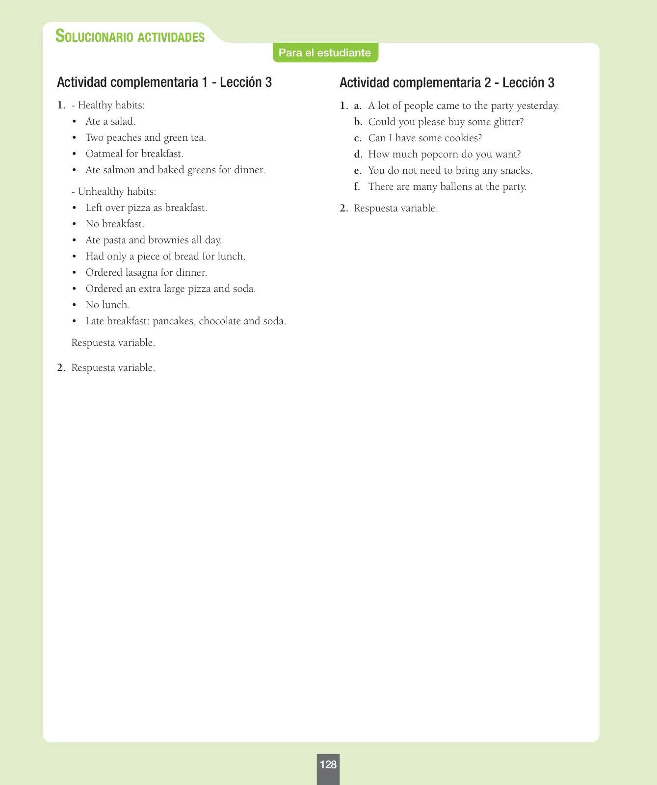 Página 129 de Inglés – Séptimo Básico | Student’s Book MINEDUC – Descargar PDF · 2024