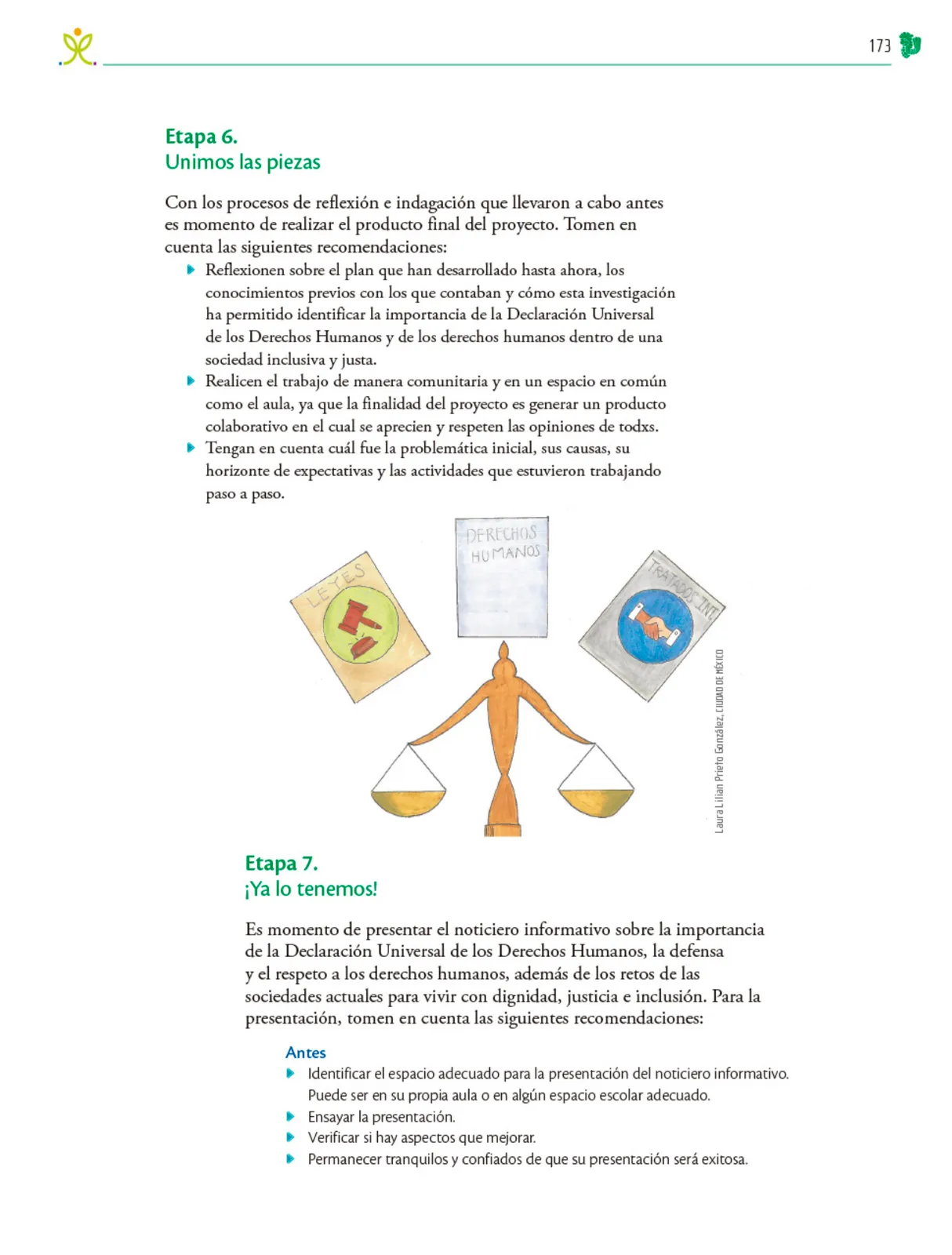 Página 174 de Colección Nanahuatzin. Nuestro libro de Proyectos.  Tomo III.  Libro de Educación Telesecundaria Grado 3°  Ciclo Escolar 2025 - 2026