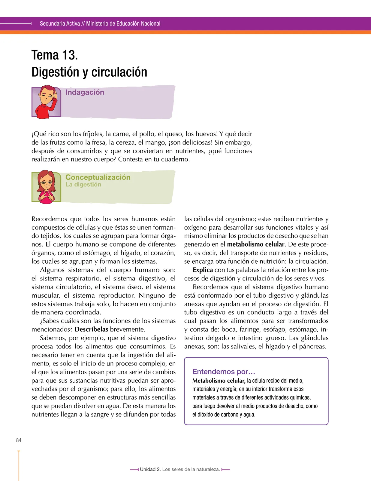 Página 84 de Ciencias Naturales 7° · Secundaria Activa