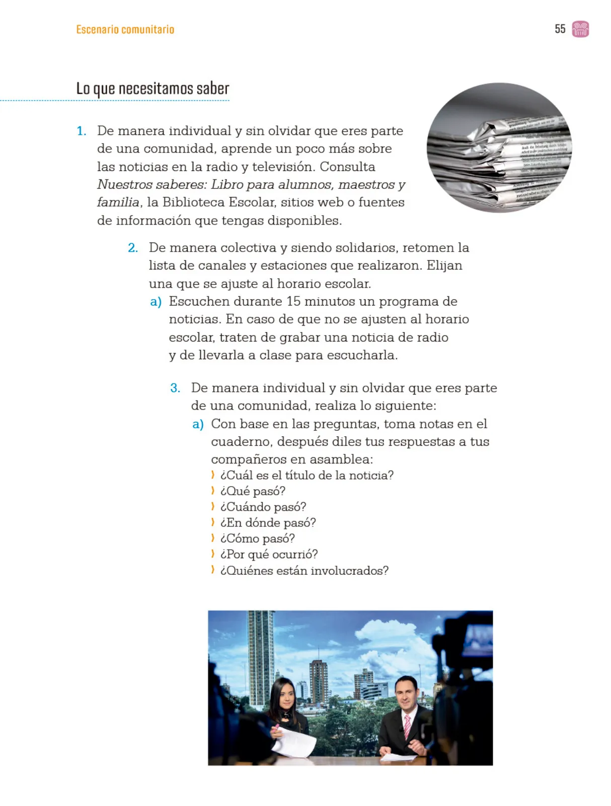 Miniatura página 58 de Proyectos Comunitarios.   Libro de Educación Primaria Grado 4°  Ciclo Escolar 2025 - 2026