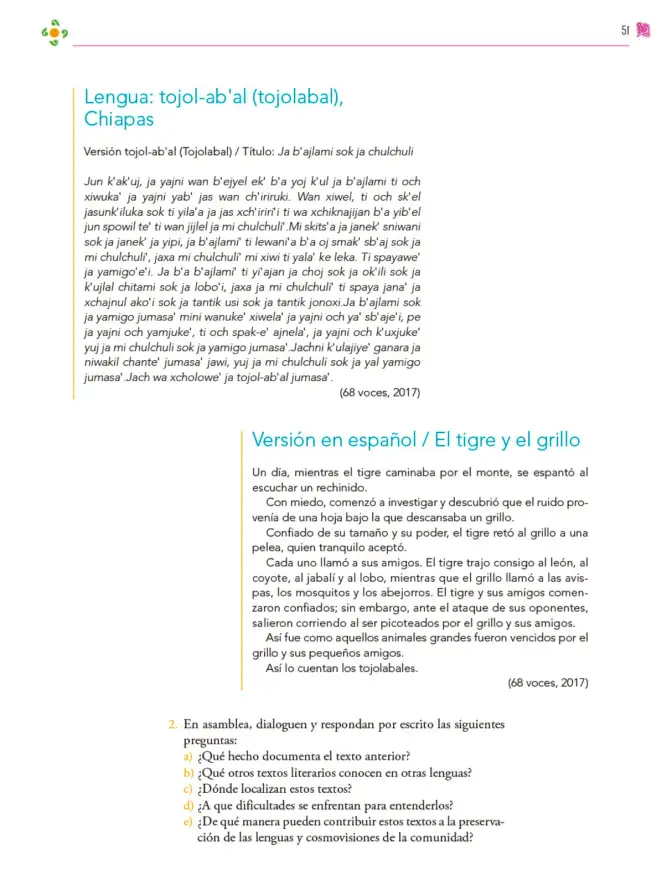 Página 52 de Colección Sk´asolil. Nuestro libro de proyectos. Libro de Educación Secundaria Grado 2° Ciclo Escolar 2025 - 2026