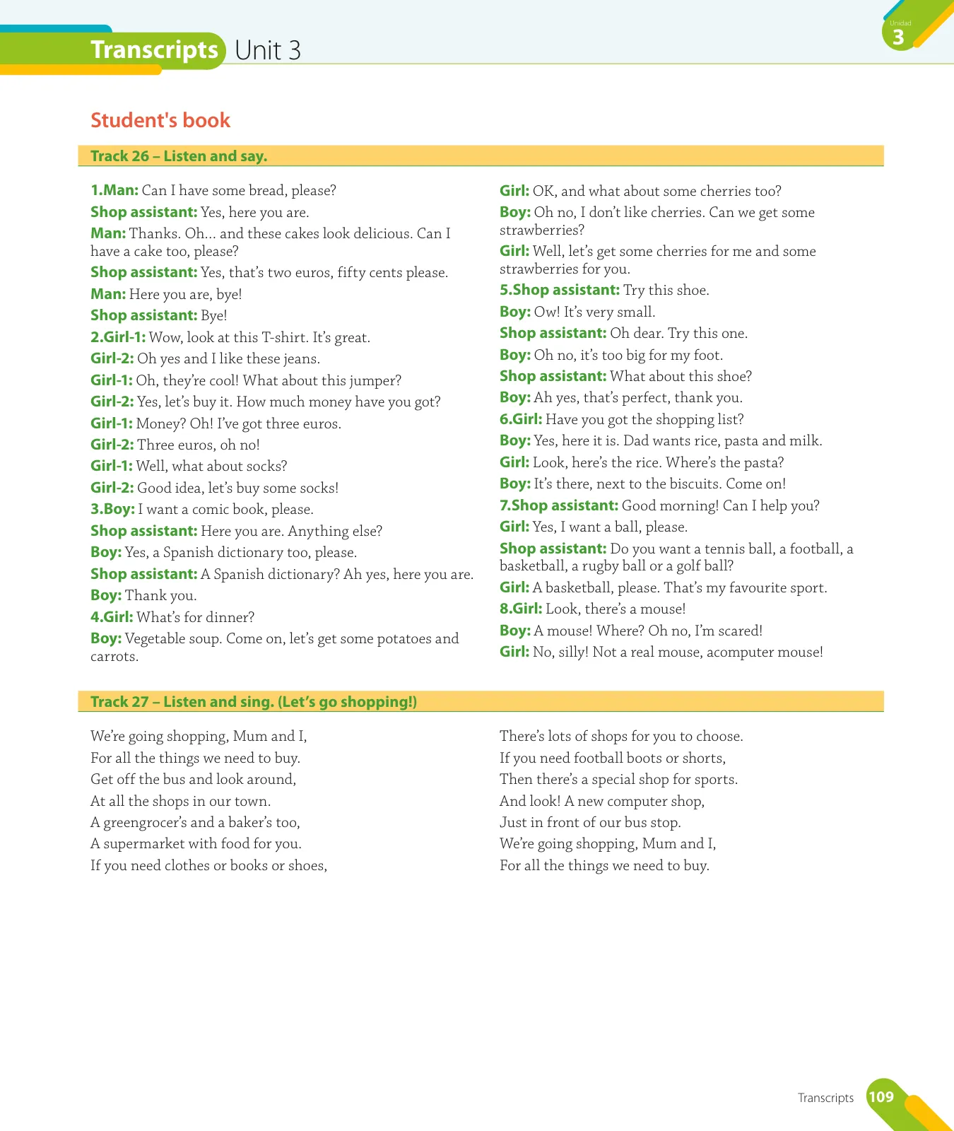 Miniatura página 111 de Inglés – Quinto Básico | Texto del Estudiante MINEDUC – Descargar PDF · 2024