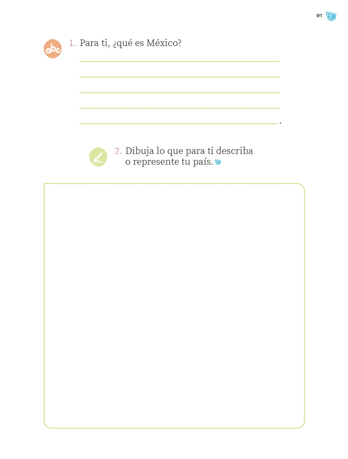 Miniatura página 92 de Múltiples lenguajes. Trazos y palabras.   Libro de Educación Primaria Grado 1°  Ciclo Escolar 2025 - 2026