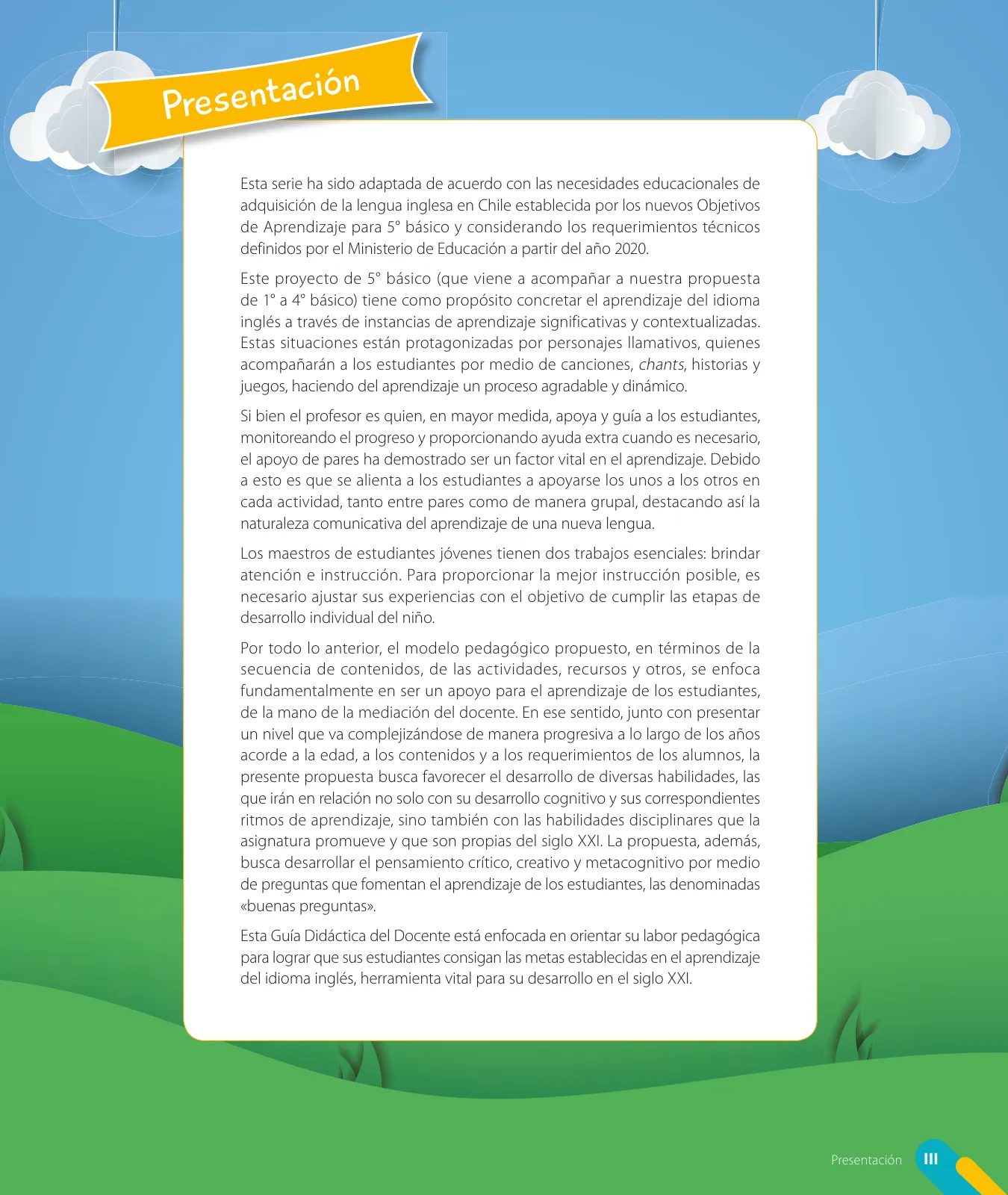 Página 5 de Inglés – Quinto Básico | Texto del Estudiante MINEDUC – Descargar PDF · 2024