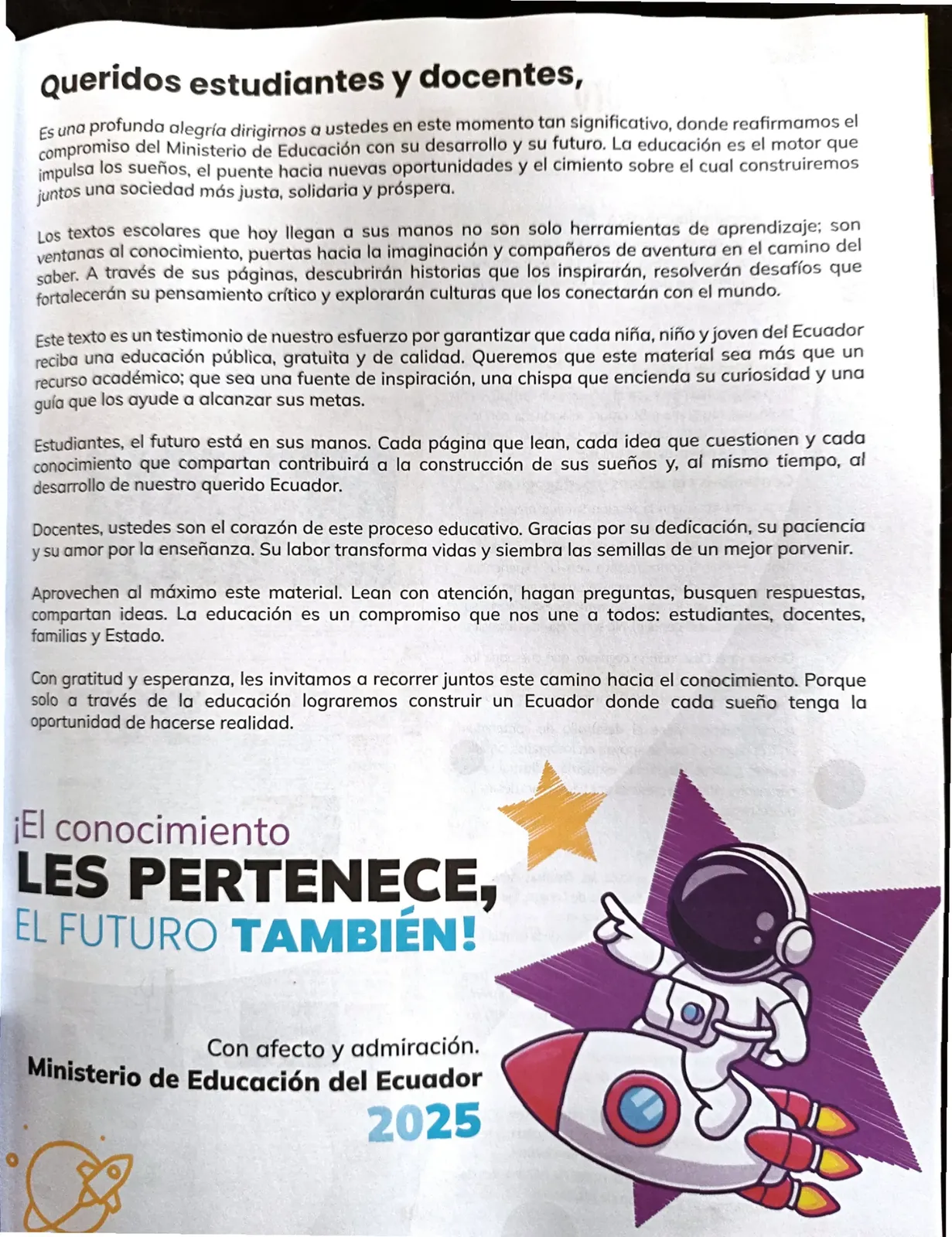 Página 3 de Lengua Y Literatura · 1 EGB · 2024