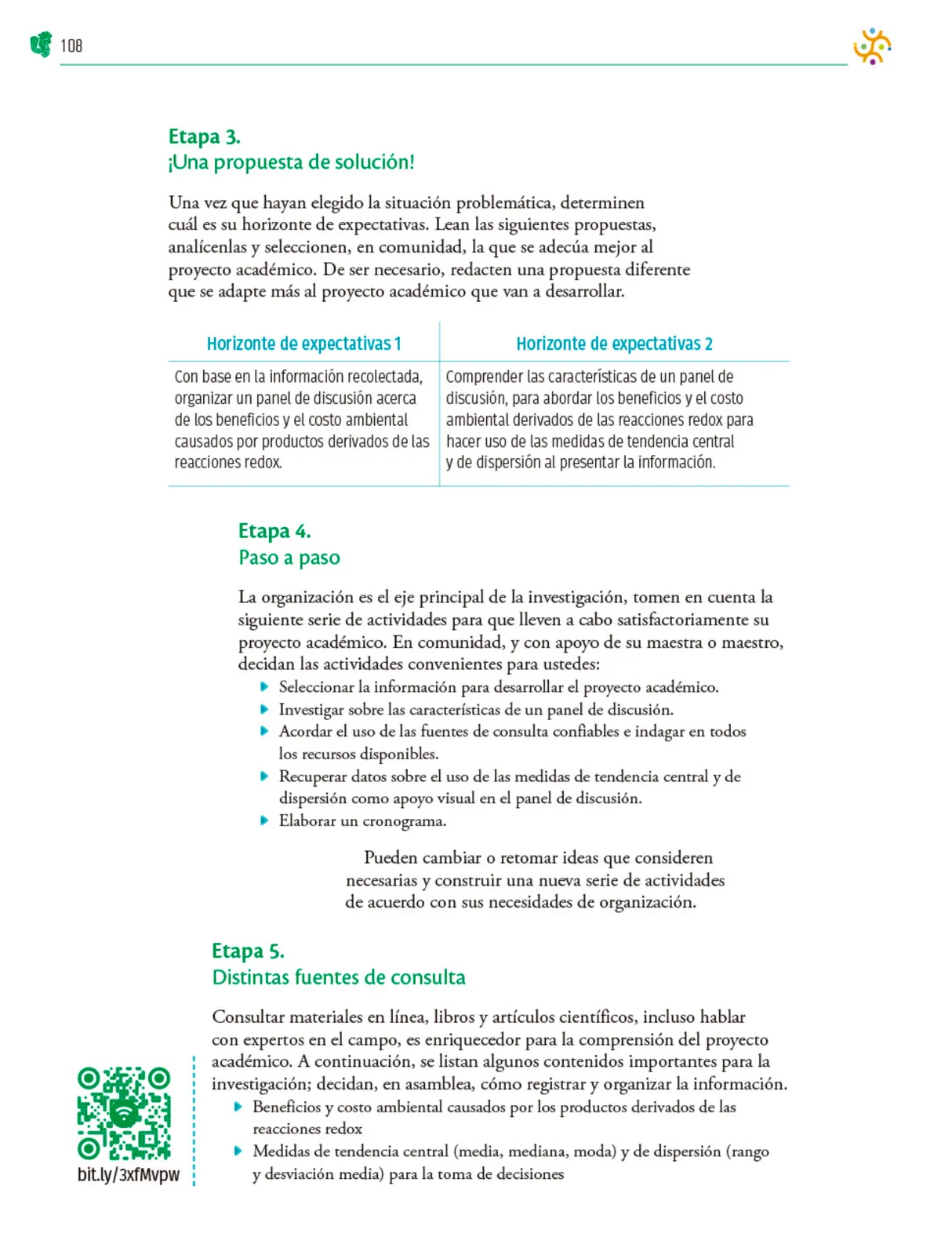 Miniatura página 109 de Colección Nanahuatzin. Nuestro libro de Proyectos.  Tomo III.  Libro de Educación Telesecundaria Grado 3°  Ciclo Escolar 2025 - 2026