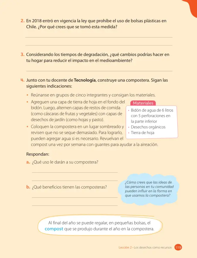Página 121 de Ciencias Naturales – Tercero Básico | Texto del Estudiante MINEDUC – Descargar PDF · 2024