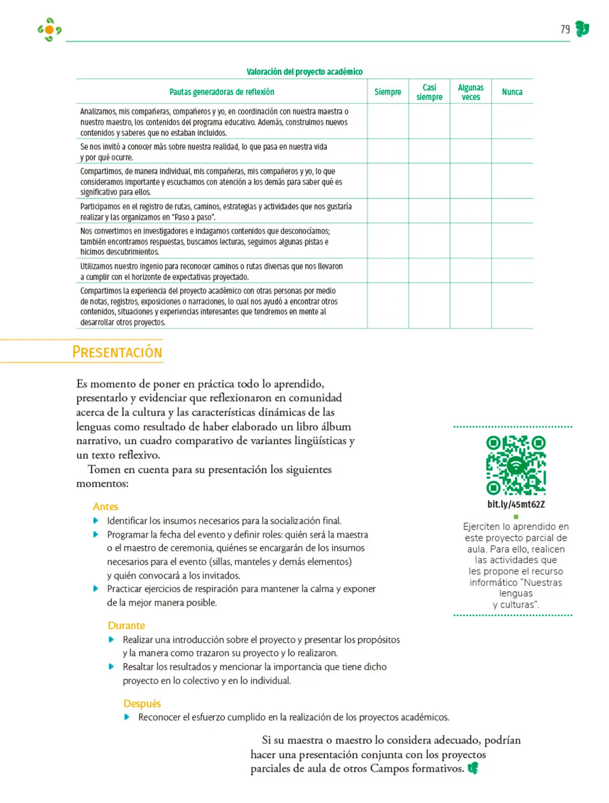 Página 80 de Colección Sk´asolil. Nuestro libro de Proyectos. Tomo I. Libro de Educación Telesecundaria Grado 2° Ciclo Escolar 2025 - 2026