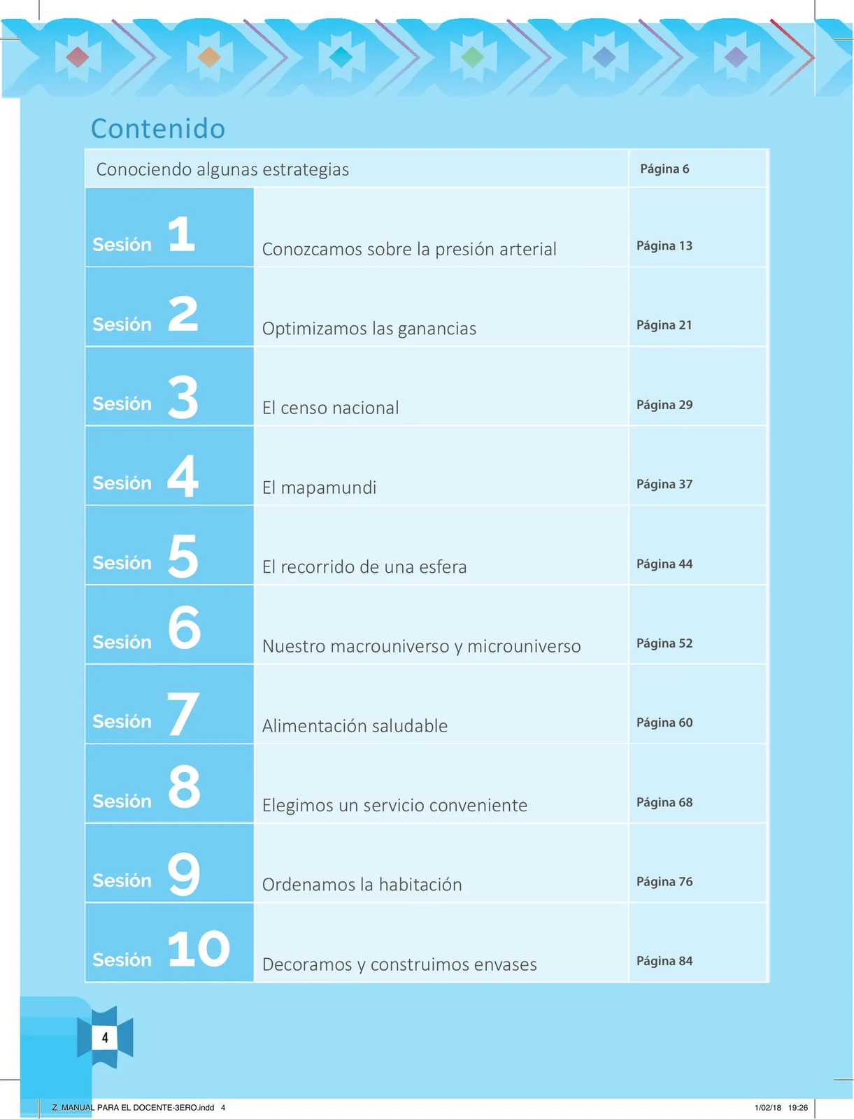 Página 6 de Resolvamos problemas 3 : manual para el docente 2018 · 2018