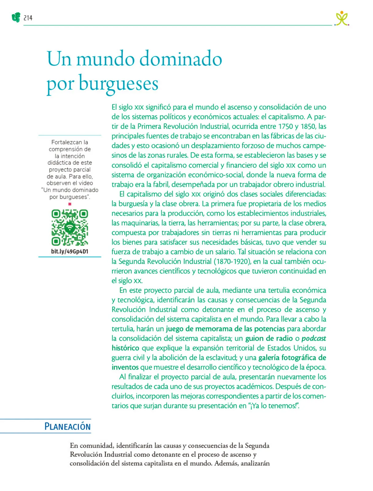 Miniatura página 215 de Colección Nanahuatzin. Nuestro libro de Proyectos.  Tomo II.  Libro de Educación Telesecundaria Grado 3°  Ciclo Escolar 2025 - 2026