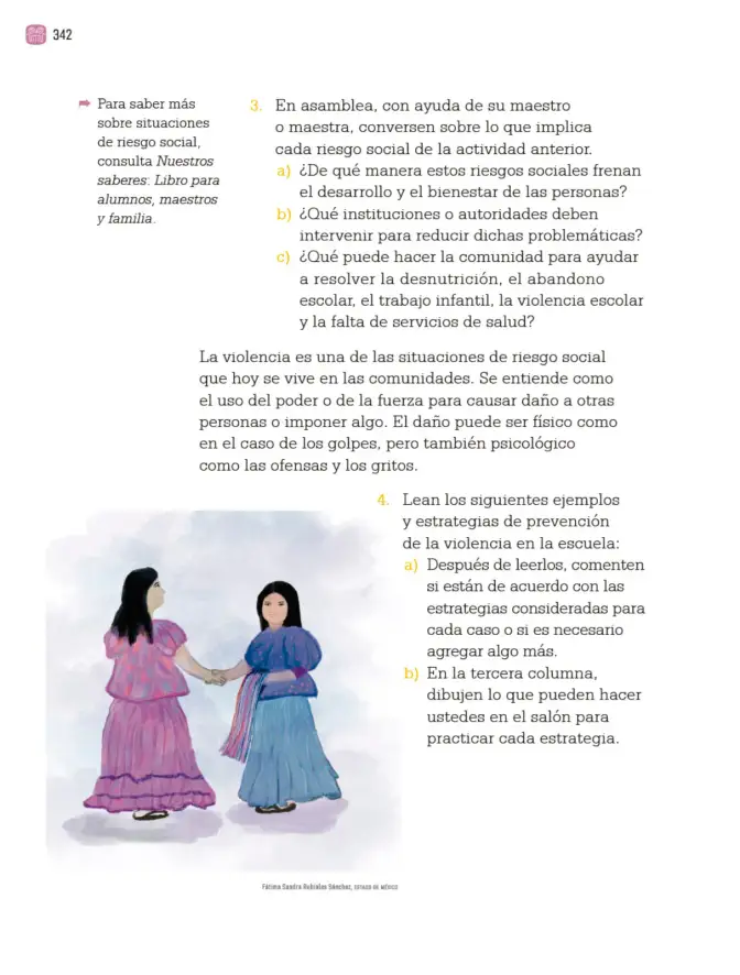 Página 345 de Proyectos Comunitarios. Libro de Educación Primaria Grado 3° Ciclo Escolar 2025 - 2026