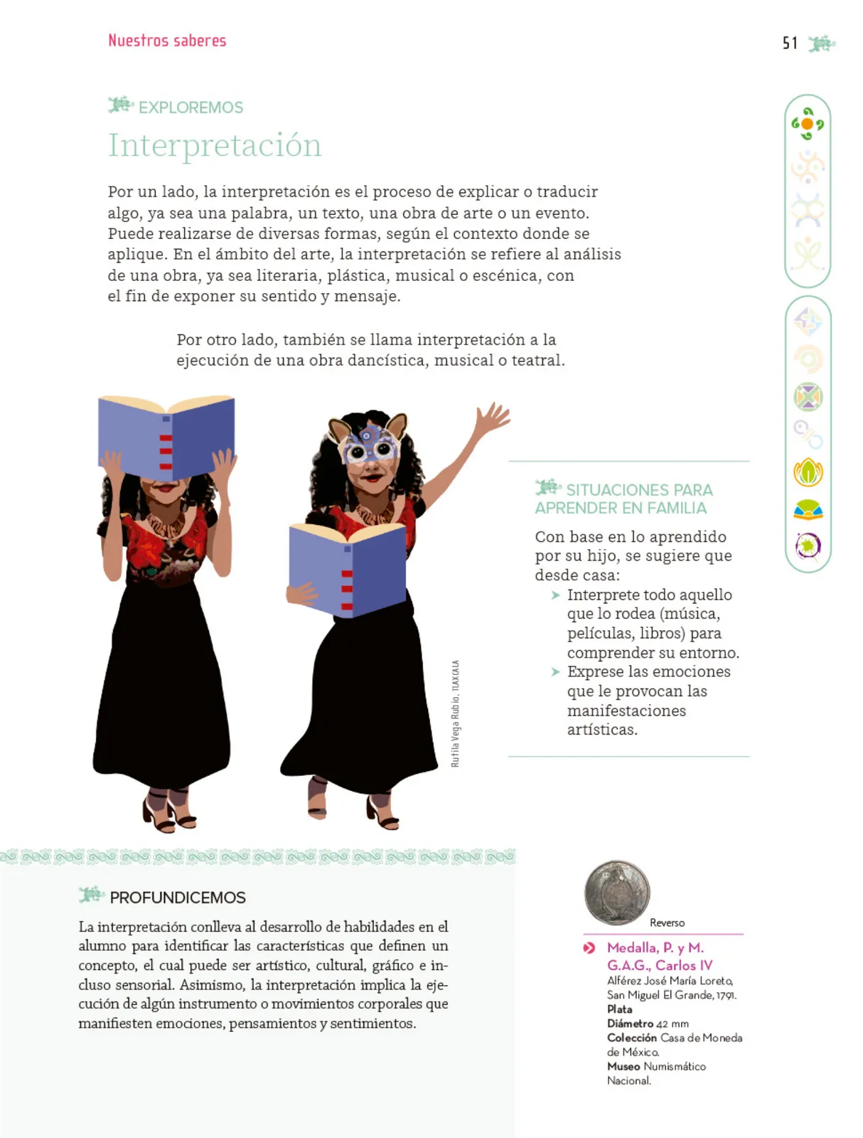 Miniatura página 52 de Nuestros saberes: Libro para alumnos, maestros y familia.   Libro de Educación Primaria Grado 5°  Ciclo Escolar 2025 - 2026