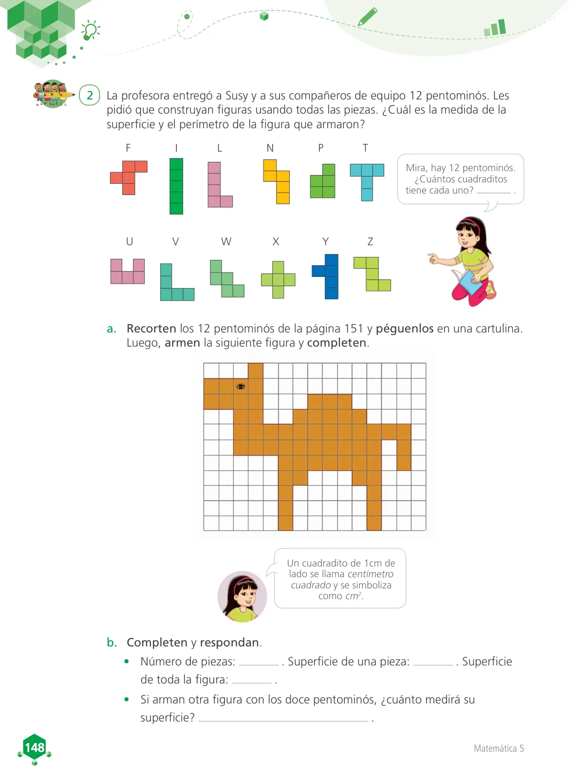 Miniatura página 149 de Matemática 5 : cuaderno de trabajo para quinto grado de Educación Primaria 2018 · 2018