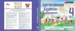 Portada de Aprendemos jugando : cuaderno de trabajo, 4 años · 2016