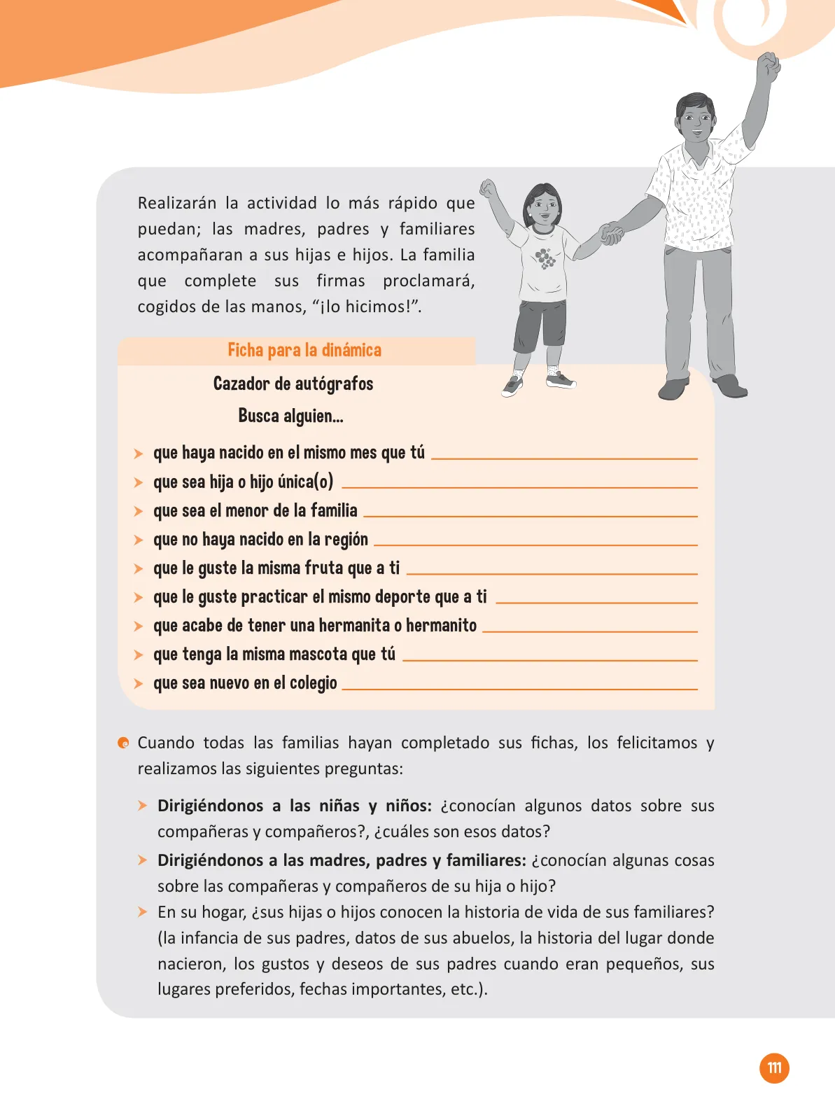 Miniatura página 113 de Guía para el trabajo docente con las familias del ciclo IV de Primaria · 2016