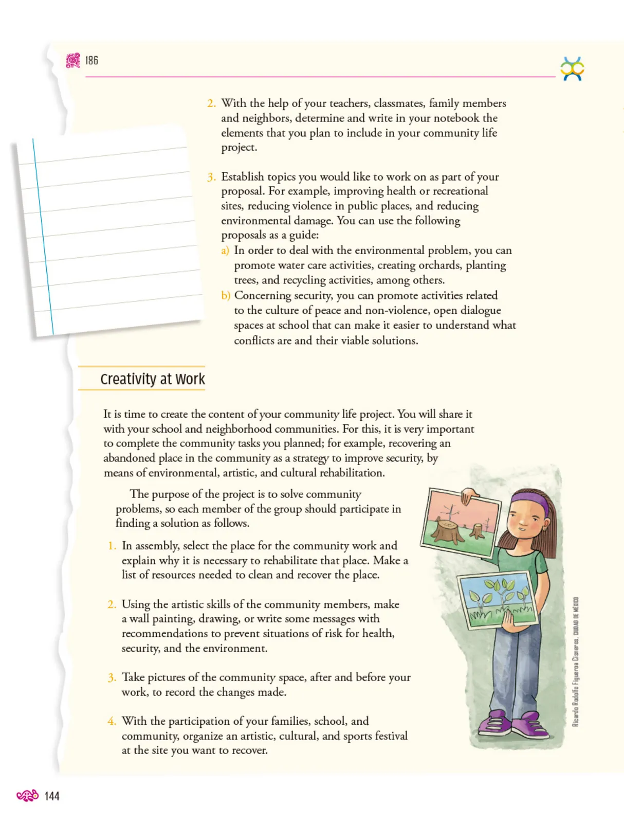 Miniatura página 145 de Uérakua anapu uantakua. Projects and Readings.  Libro de Educación Secundaria Grado 2°  Ciclo Escolar 2025 - 2026