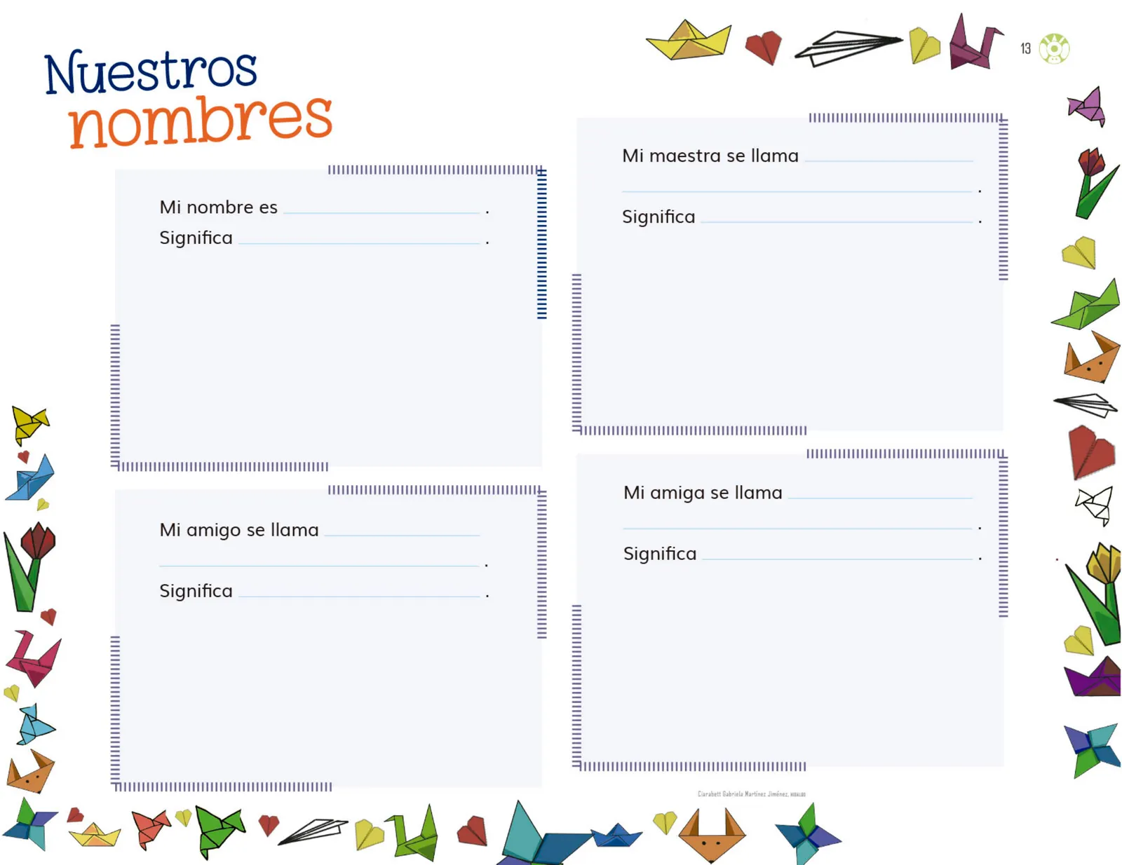 Página 14 de Explorar e imaginar con mi libro de Preescolar.   Libro de Educación Preescolar Grado 3°  Ciclo Escolar 2025 - 2026