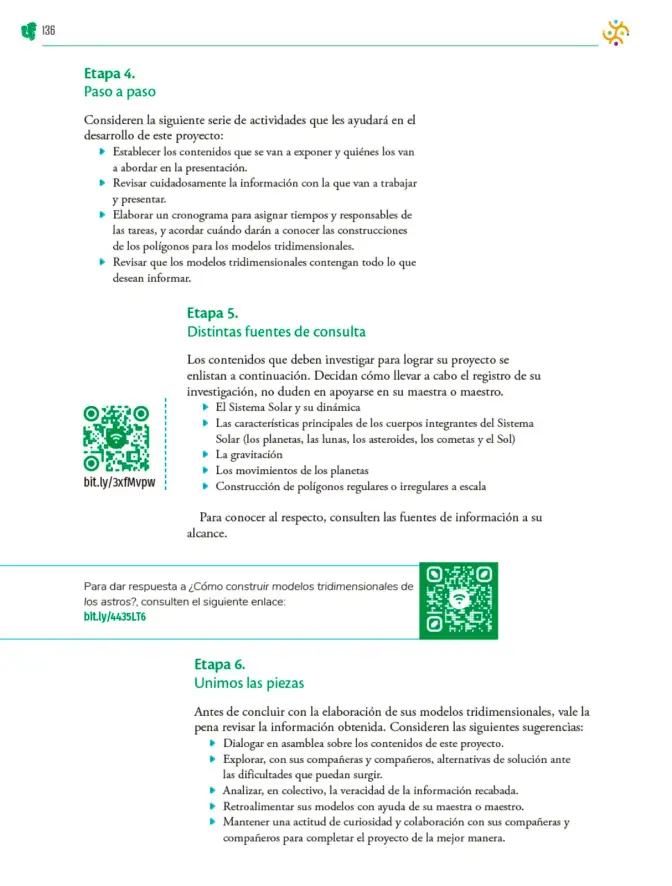 Página 137 de Colección Sk´asolil. Nuestro libro de Proyectos. Tomo II. Libro de Educación Telesecundaria Grado 2° Ciclo Escolar 2025 - 2026
