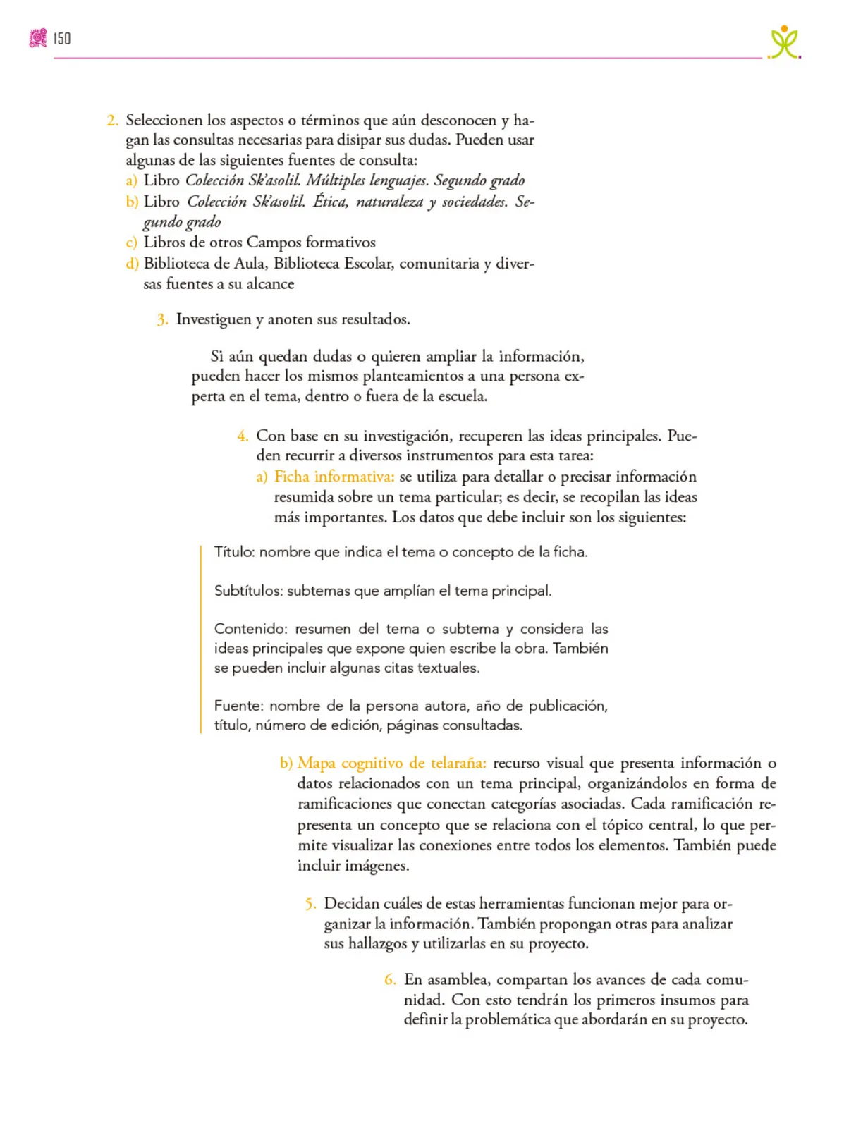 Miniatura página 151 de Colección Sk´asolil. Nuestro libro de proyectos.   Libro de Educación Secundaria Grado 2°  Ciclo Escolar 2025 - 2026