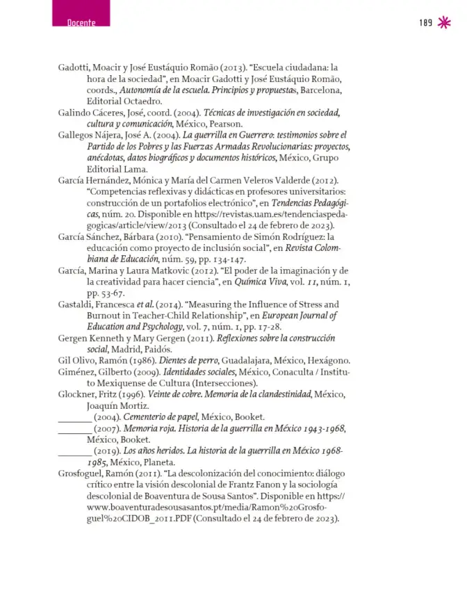 Página 190 de Un libro sin recetas para la maestra y el maestro. Fase 6. Libro de Educación Telesecundaria Grado 1°, 2°, 3° Ciclo Escolar 2025 - 2026