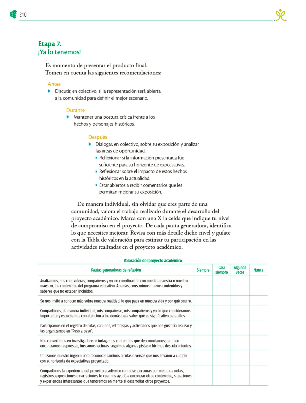 Miniatura página 211 de Colección Sk´asolil. Nuestro libro de Proyectos.  Tomo II.  Libro de Educación Telesecundaria Grado 2°  Ciclo Escolar 2025 - 2026