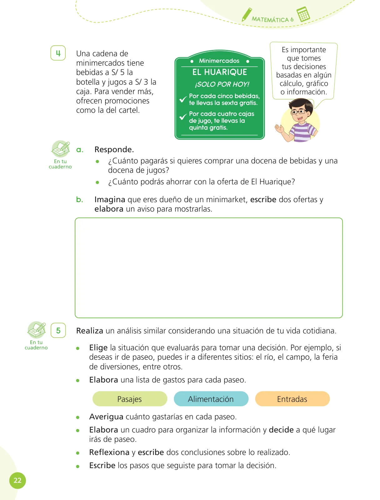 Miniatura página 24 de Cuadernillo de Matemática 6, sexto grado de Primaria ﻿ · 2023