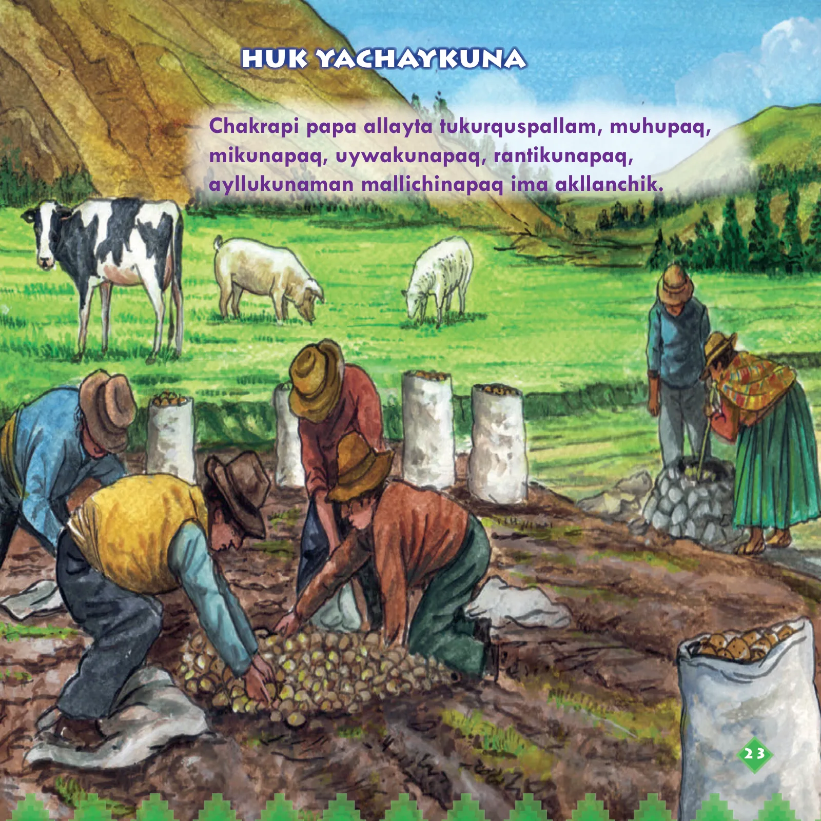 Página 25 de Llaqtaypa Kawsayninkuna. Saberes de los pueblos - 4° Primaria - Quechua chanka · 2023